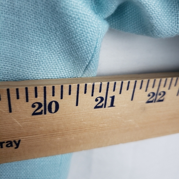 Talbot's Linen Blue Open Front Blazer With Pockets Sz 10 - Picture 9 of 10